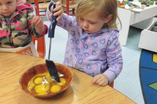 child care center classroom cooking