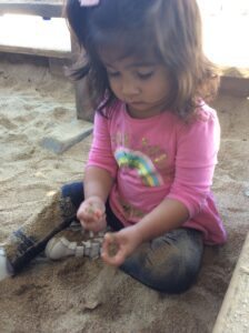 preschool sandbox play