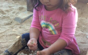 preschool sandbox play