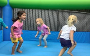 bounce house.